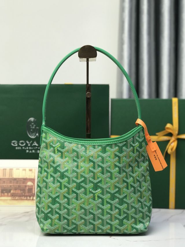 Goyard original canvas hobo boheme mini bag GY0142 meadow green