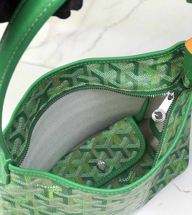 Goyard original canvas hobo boheme mini bag GY0142 meadow green