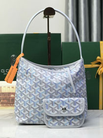 Goyard original canvas hobo boheme mini bag GY0142 polar blue