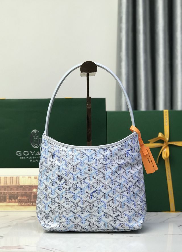 Goyard original canvas hobo boheme mini bag GY0142 polar blue