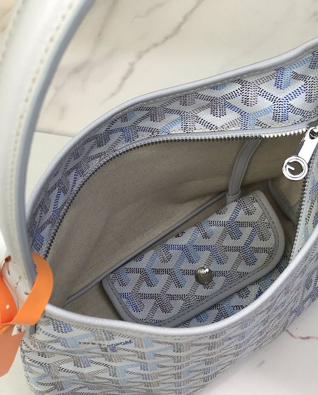 Goyard original canvas hobo boheme mini bag GY0142 polar blue