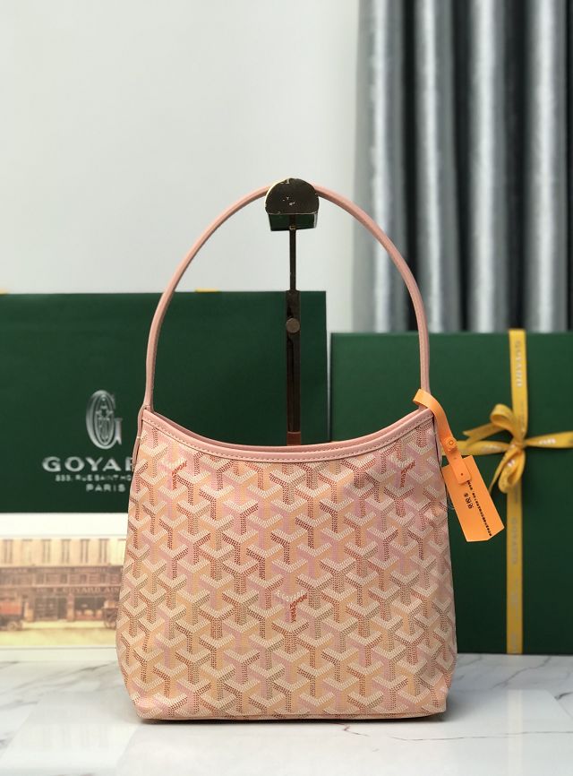Goyard original canvas hobo boheme mini bag GY0142 powder pink