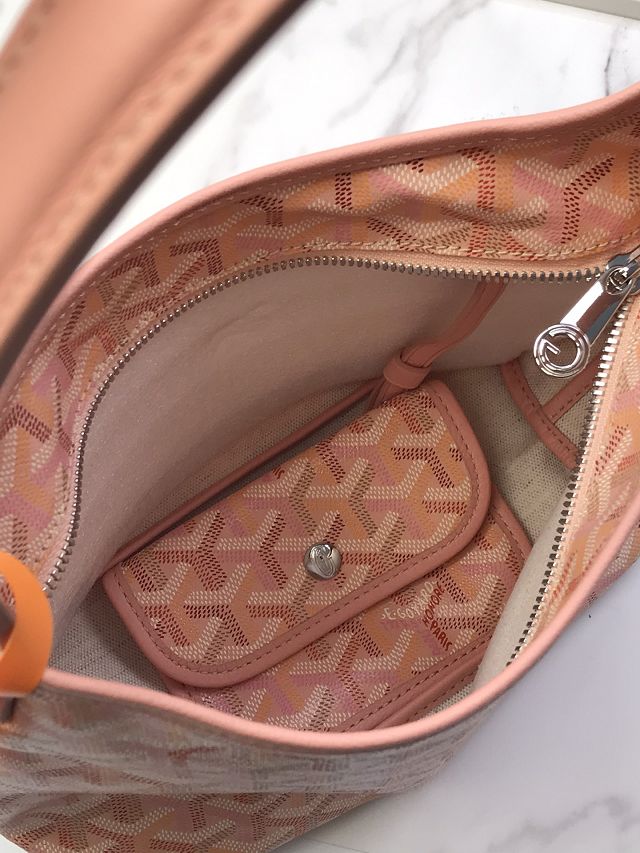 Goyard original canvas hobo boheme mini bag GY0142 powder pink