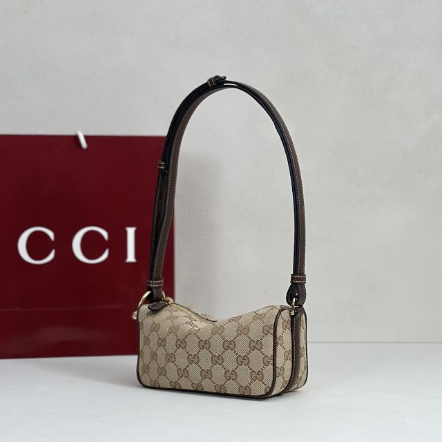 GG original canvas half horsebit mini bag 860784 brown