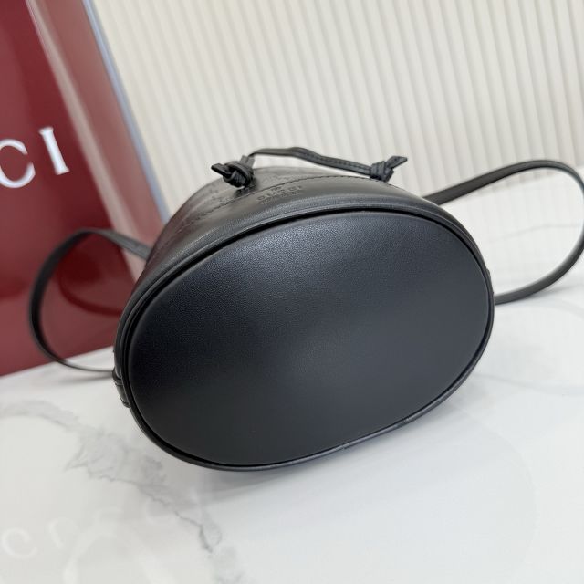GG original calfskin venice mini bucket bag 876060 black