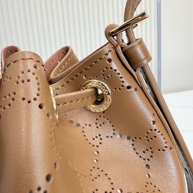 GG original calfskin venice mini bucket bag 876060 brown
