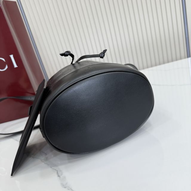 GG original calfskin venice small bucket bag A002GW black