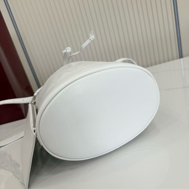 GG original calfskin venice small bucket bag A002GW white