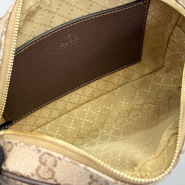 GG original canvas mini bag with web 876391 brown