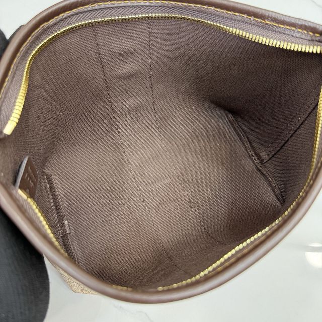 GG original canvas small pouch with web 876055 brown