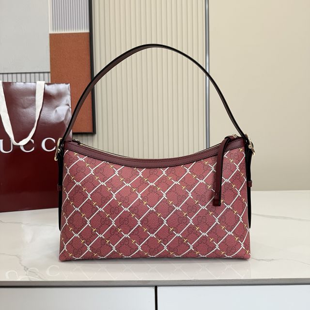 GG original fabric emblem medium shoulder bag 847449 bordeaux