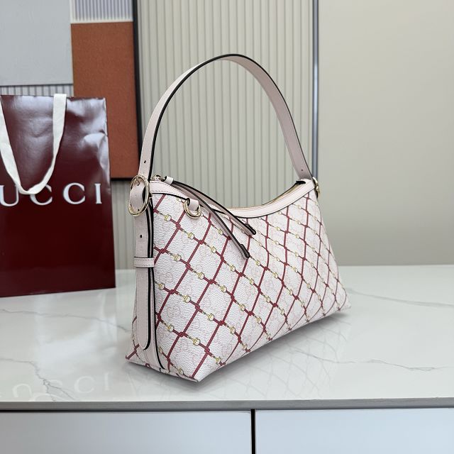 GG original fabric emblem medium shoulder bag 847449 light pink
