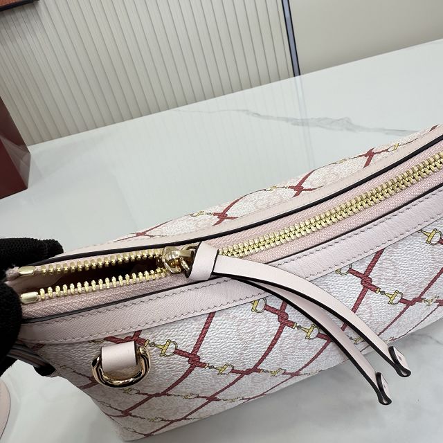 GG original fabric emblem small shoulder bag 847450 light pink