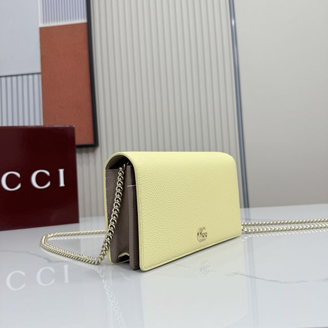 GG original calfskin marmont wallet on chain 497985 