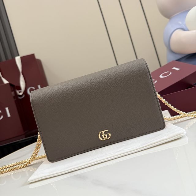 GG original calfskin marmont wallet on chain 497985 