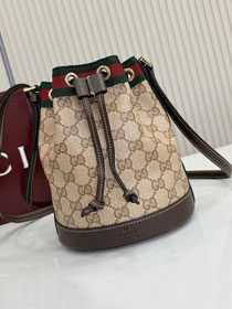 GG original canvas venice mini bucket bag 876060 sand