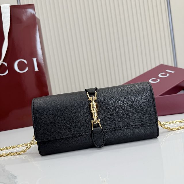 GG original calfskin jackie wallet on chain 867165