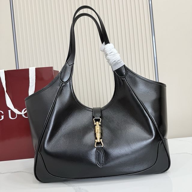 GG original calfskin mercato medium tote bag 866645 black