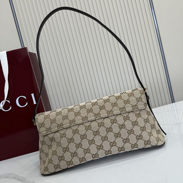 GG original canvas madison medium shoulder bag 874744 sand