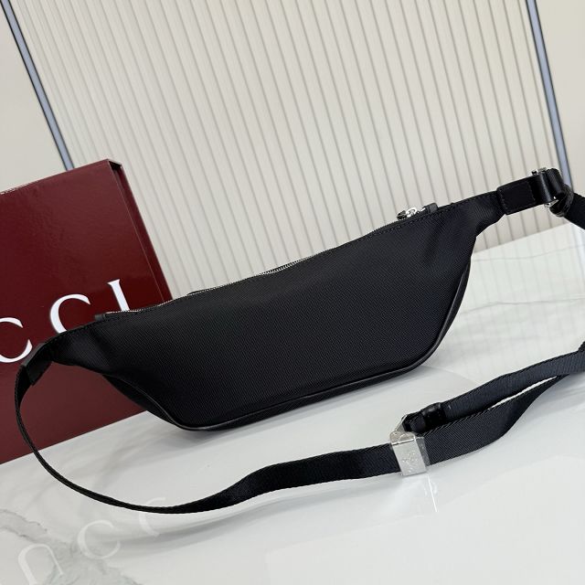 GG original canvas flatpack small belt bag A00230 black