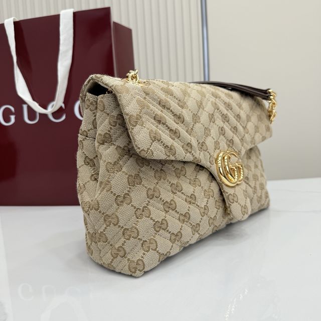 GG original canvas marmont medium shoulder bag 850676 sand