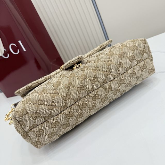 GG original canvas marmont medium shoulder bag 850676 sand
