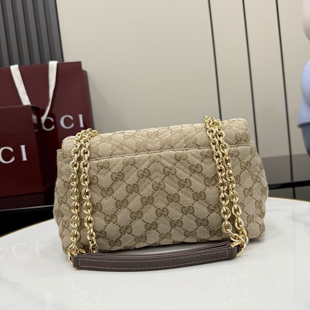 GG original canvas marmont small shoulder bag 855371 sand