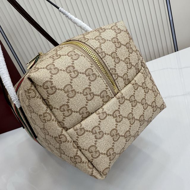 GG original canvas melrose medium boston bag 875228 sand