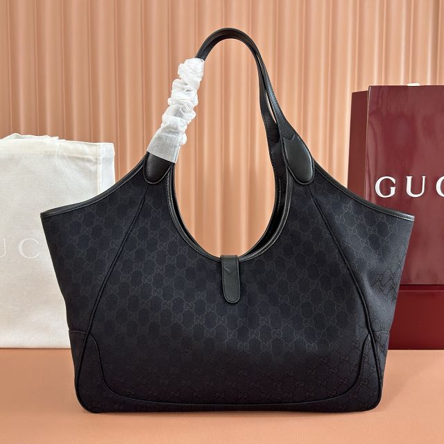 GG original canvas mercato large tote bag 870693 black