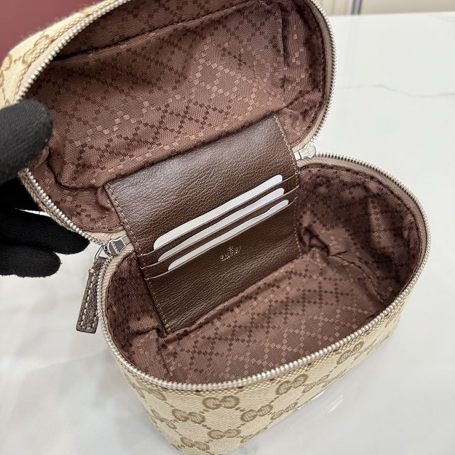 GG original canvas mini vanity case A00231 sand