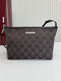 GG original canvas small pouch A0014P dark brown