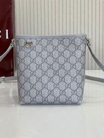 GG original fabric emblem nano bucket bag 847090 grey