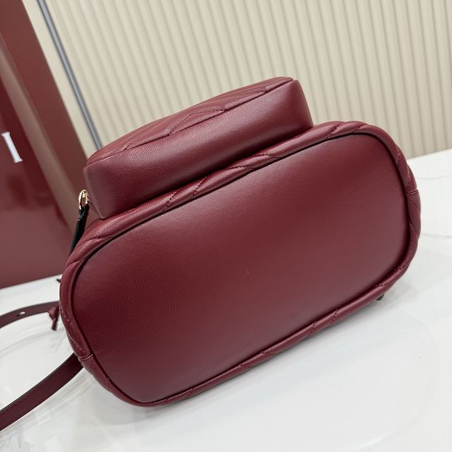 GG original lambskin marmont medium backpack 861878 bordeaux