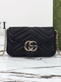 GG original lambskin marmont mini shoulder bag 841290 black
