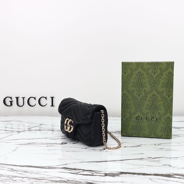 GG original lambskin marmont mini shoulder bag 841290 black