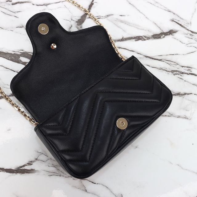 GG original lambskin marmont mini shoulder bag 841290 black