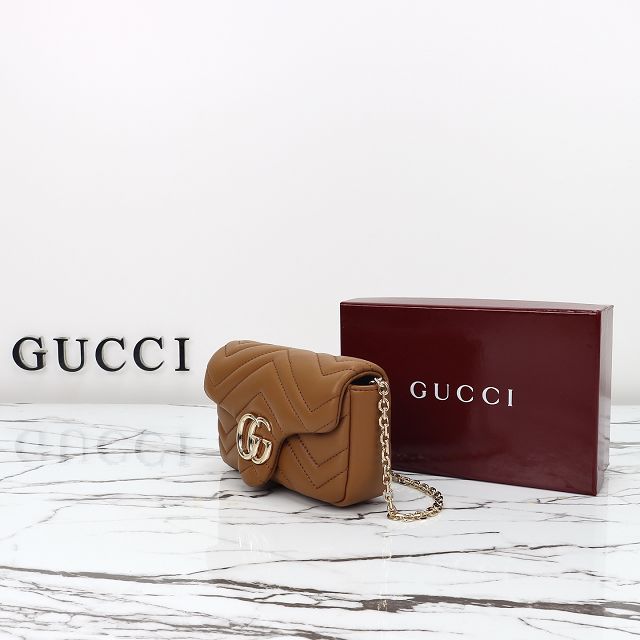 GG original lambskin marmont mini shoulder bag 841290 brown