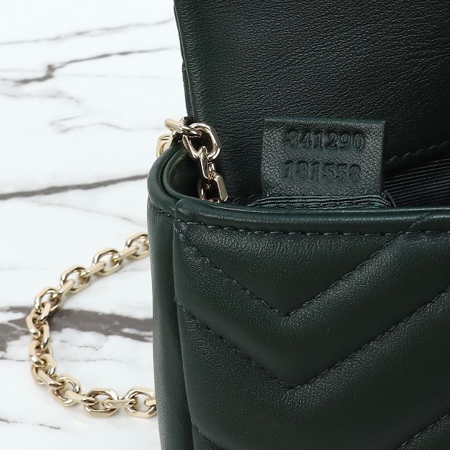 GG original lambskin marmont mini shoulder bag 841290 dark green