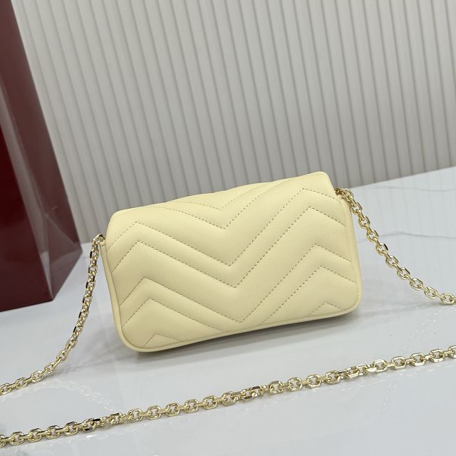 GG original lambskin marmont mini shoulder bag 841290 light yellow