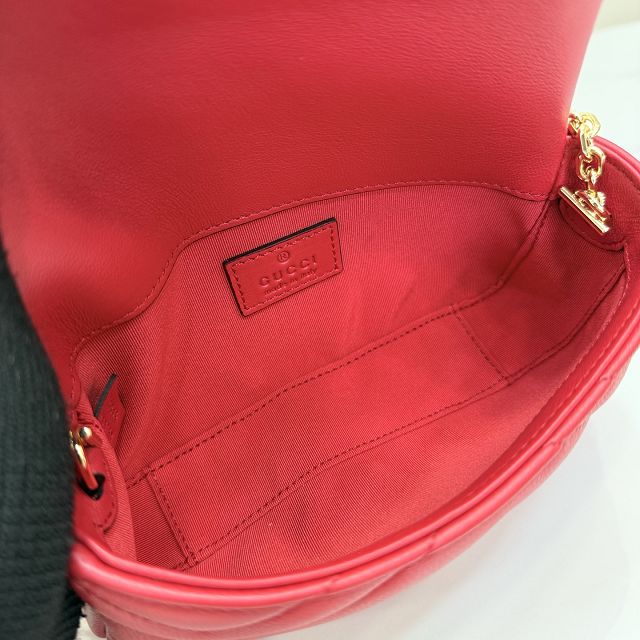 GG original lambskin marmont mini shoulder bag 841290 red