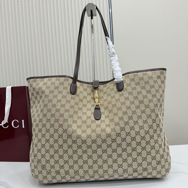 GG original canvas jackie large tote bag 867014 sand