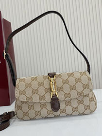 GG original canvas jackie small shoulder bag 867156 sand