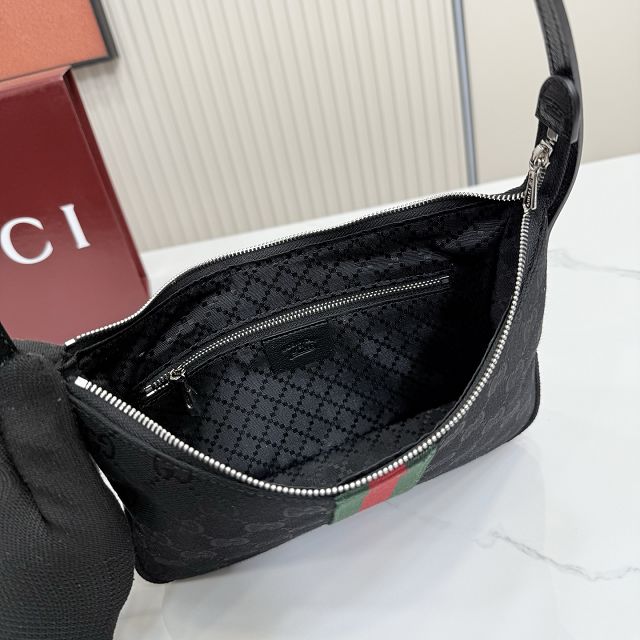 GG original canvas lunetta small crossbody bag 863406 black