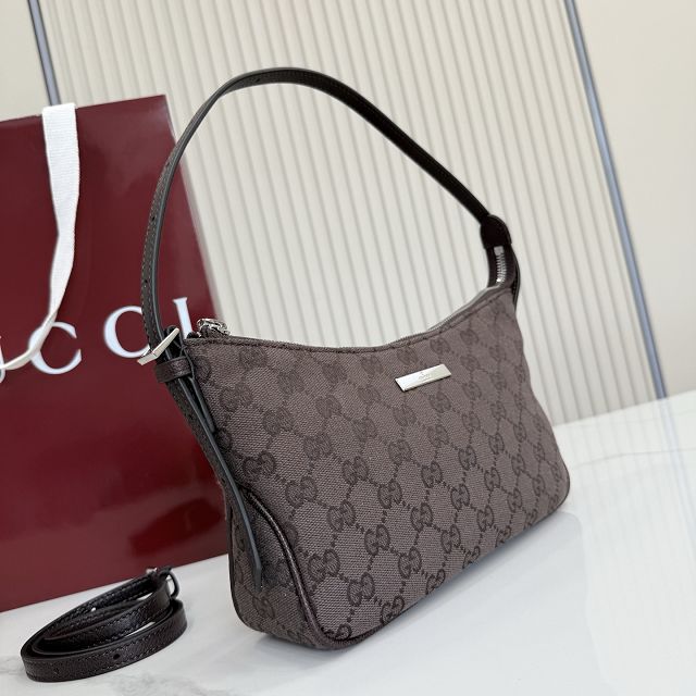 GG original canvas lunetta small shoulder bag 874743 dark brown