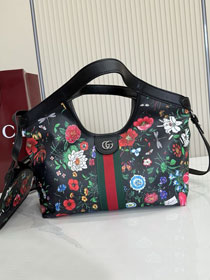 GG original fabric giglio small tote bag 860845 black