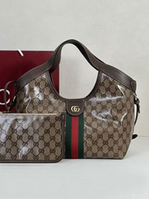 GG original fabric giglio small tote bag 860845 brown