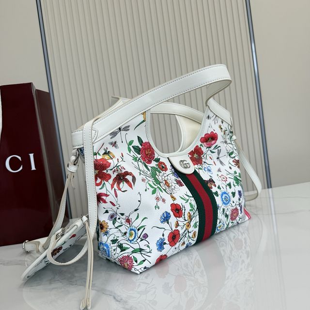 GG original fabric giglio small tote bag 860845 white