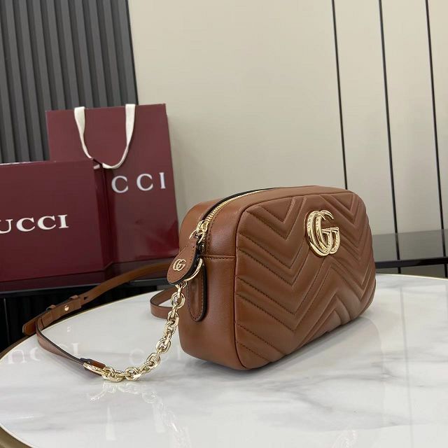 GG original lambskin marmont small camera bag 855273 brown