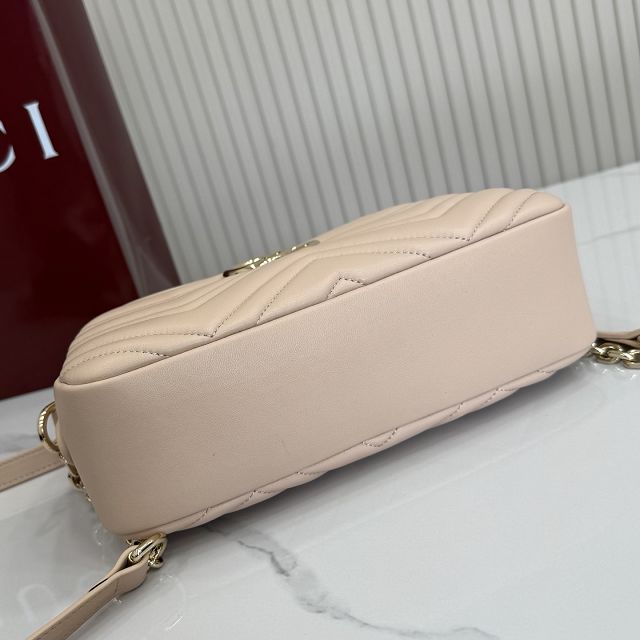 GG original lambskin marmont small camera bag 855273 light pink