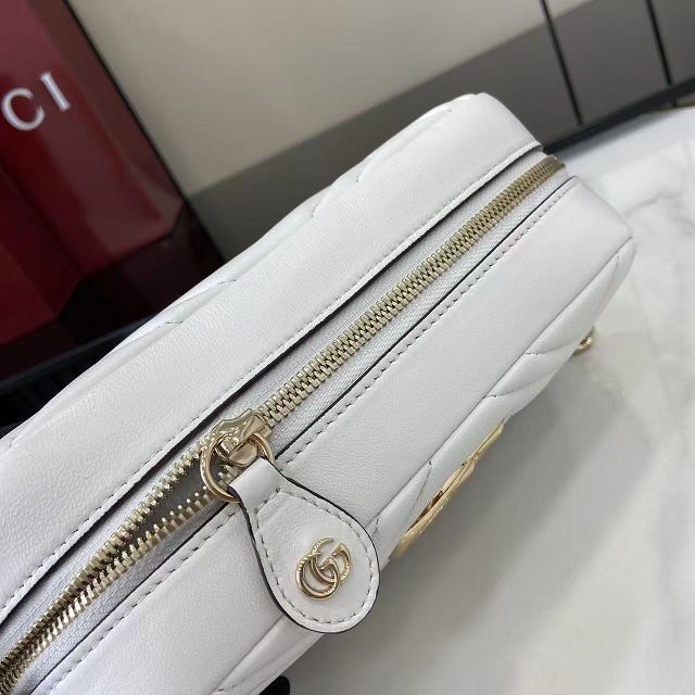GG original lambskin marmont small camera bag 855273 white